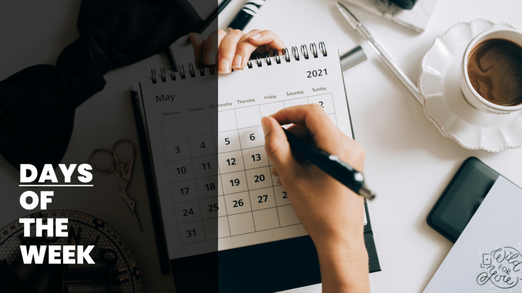 Basic Spanish Words: Days of the Week
