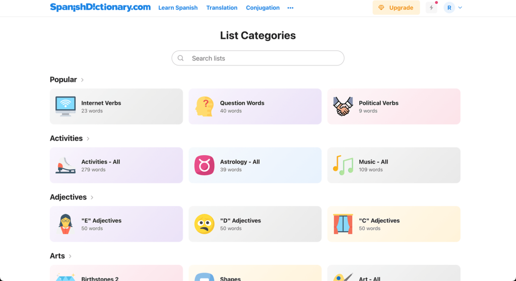 Best Free Spanish Learning App Vocabulary