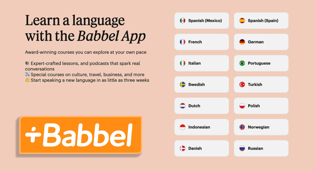 Mondly VS Babbel Features