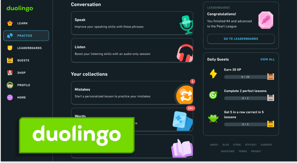 babbel vs duolingo: duolingo features