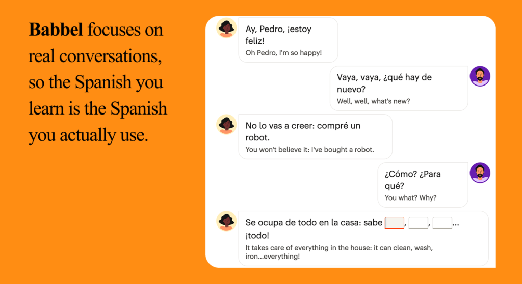 Babbel VS Rosetta Stone: Babbel´s features