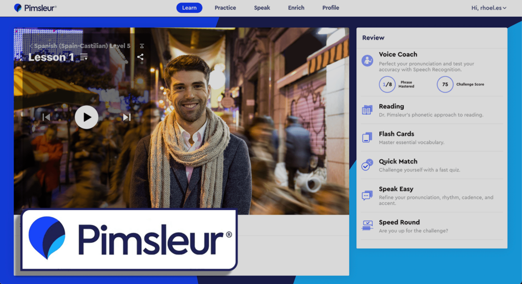 Pimsleur VS Babbel: Pimsleur Features