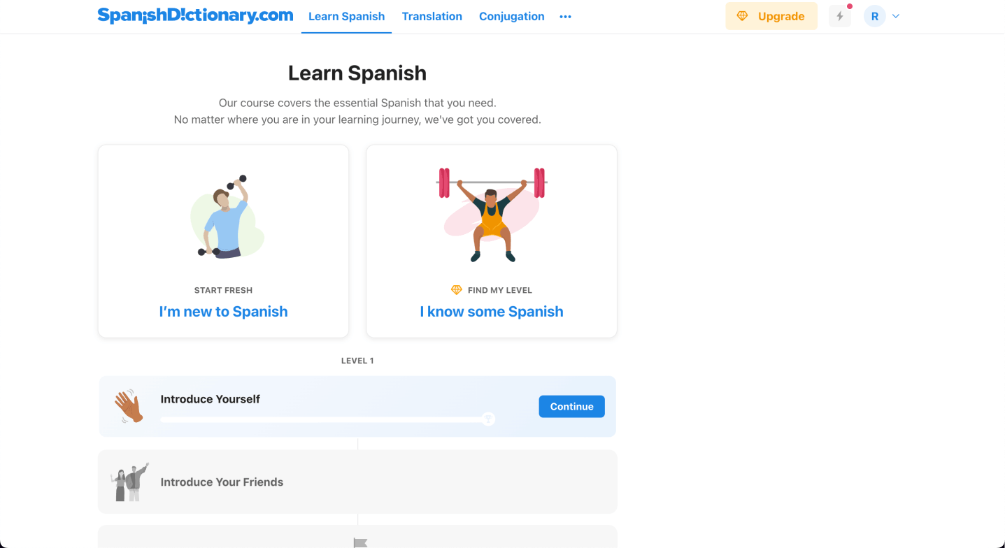SpanishDictionary Course